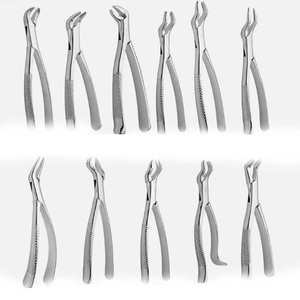 Ensemble de forceps d'extraction dentaire orthopédiques de qualité supérieure, 11 pièces, instruments chirurgicaux vétérinaires en acier inoxydable, qualité PK - Product Image 1