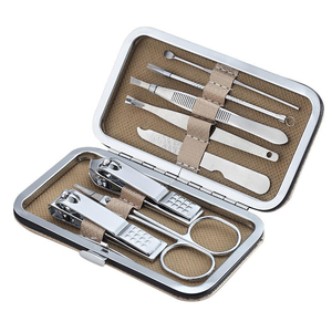 Wholesale Beauty Salon Luxurious Infant Nail Clippers Kit Best Selling 10-Piece German Stainless Steel Manicure <b>Pedicure</b> <b>Set</b> Box - Product Image 6