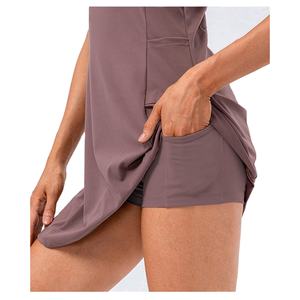 Vestido Deportivo Personalizado para Pickleball y Tenis con Pantalones Cortos Incorporados, Vestido de Pádel sin Mangas de una Pieza para Mujer con Bolsillos - Product Image 3