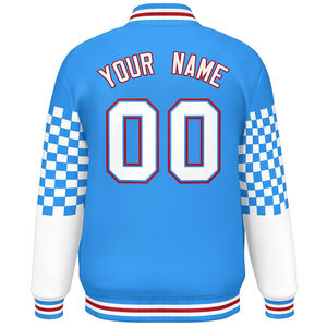 Wholesale Custom Made High School Baseball Team Varsity <b>Jackets</b> Canvas Quick Dry Stand Collar Front Logo Letterman Men's - Product Image 4