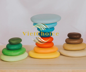 Blocs de construction en bois, ensemble de jeu Montessori pour enfants de 5 à 7 ans, jouet éducatif coloré unisexe - Product Image 5