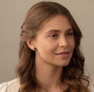 Alexandrite Stud <b>Earrings</b> Princess Cut in 925 Sterling <b>Silver</b> 14K Gold Plated Certified Luxury Color Changing Gemstone Wedding - Product Image 3