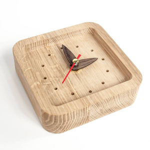 นาฬิกาตั้งโต๊ะไม้สไตล์วินเทจ เงียบสงบ น่ารัก ขนาดเล็ก สำหรับตกแต่งสำนักงาน กำลังเป็นที่นิยม - Product Image 6