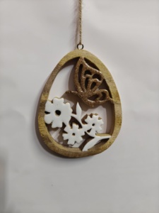 Campana de madera colgante de Navidad - Product Image 4