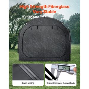Tenda Spaziosa per Deposito Biciclette da Esterno per 3-4 Bici, Impermeabile, Facile da Installare con Finestra Ventilata BC Tent - Product Image 4