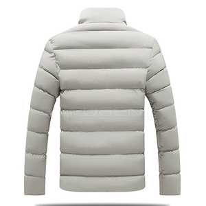 Men's Urban Explorer Woolen Casual Puffer <b>Jacket</b> Lightweight <b>Waterproof</b> Breathable Quilted Winter Full Zip <b>Warm</b> Streetwear - Product Image 4