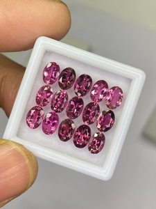 Lot de pierres précieuses en tourmaline, taille ovale facettée, pierres naturelles non montées, 3x5mm, 6x4mm, 7x5mm, 6x8mm, pour la création de bijoux - Product Image 4