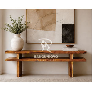 Table console en bois de Suar/Monkeypod |   Évier Royal Minimaliste de Luxe pour Salon - Product Image 1