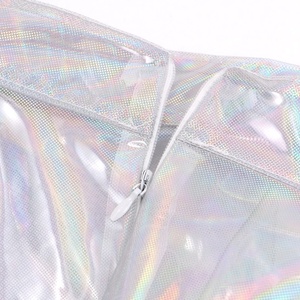 Falda acampanada transparente Sexy para mujer, <span class=keywords><strong>minifalda</strong></span> brillante para discoteca, Bar, puesta en escena, fiesta temática, fiesta Rave - Product Image 4