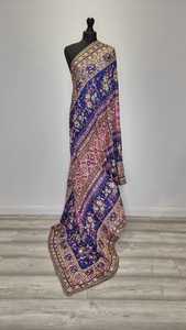 Premium Mirror Design <b>Shawls</b> <b>Traditional</b> <b>Scarves</b> <b>Shawls</b> & Hijab Stylish Handmade Embellished Wrap for Women Festive Clothing - Product Image 3