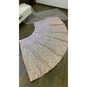 Lehenga Choli de Diseñador para Fiestas, Ropa Tradicional China con Lentejuelas y Bordado - Product Image 4