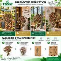 Plante suspendue artificielle de 50 cm, fausse vigne verte avec crochet, matériau PE résistant aux UV, pour la décoration intérieure et extérieure, maison, jardin