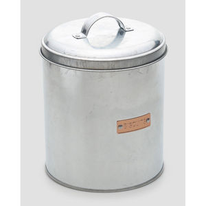 Ensemble de 3 boîtes de conservation alimentaire rondes en fer galvanisé, pour cuisine, sucre, thé, café, avec couvercle - Product Image 6