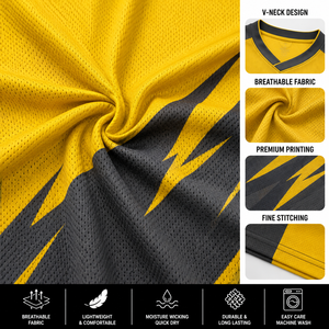 Ensemble de maillots de football personnalisés en gros, uniforme de football professionnel pour hommes et garçons, vêtements de sport d'équipe, chemise à manches courtes et shorts avec logo - Product Image 5