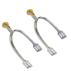 Espuelas de equitación western para principiantes, de acero inoxidable, diseño personalizado, alta calidad, venta al por mayor. - Product Image 1