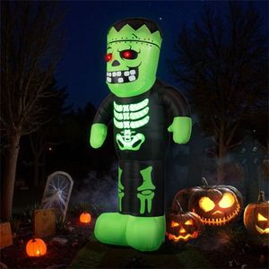 Frankenstein Gonfiabile Illuminato a LED da 2,5 m, Decorazione di Halloween per Esterni Impermeabile con Inflazione Rapida Stile Anni '90, con Picchetti/Corda - Product Image 4
