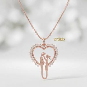Collar con Colgante de Diamante en Forma de Corazón Romántico, Plata de Ley 925, Chapado en Oro Rosa, Joyería de Lujo para Mujer, Compromiso, Boda, San Valentín - Product Image 5