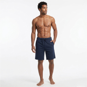 Shorts décontractés en coton pour hommes, taille élastique avec cordon de serrage, légers et confortables, pour l'été et le quotidien - Product Image 1