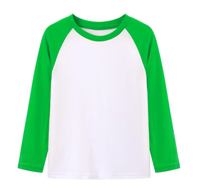 เสื้อผ้าเด็กชายหญิงเสื้อยืดแขนยาวสีทึบผ้าฝ้ายดูดซับความชื้นเสื้อลำลองสำหรับฤดูใบไม้ผลิฤดูใบไม้ร่วง - Product Image 1