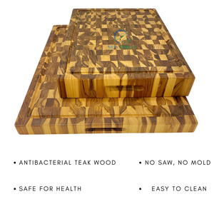 เขียงไม้สักคุณภาพสูง เป็นมิตรกับสิ่งแวดล้อม ทนทาน ดีไซน์คลาสสิก สำหรับเครื่องครัว คอลเลคชั่นใหม่ ฤดูใบไม้ผลิ เวียดนาม - Product Image 5