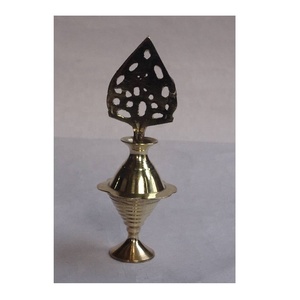 Espejo de Mano y Soporte para Delineador de Ojos Surma Dani de Latón Hecho a Mano, Diseño de Arte Folclórico Moderno, Portátil, 8 cm, Latón Pulido, Ideal para Regalo - Product Image 2