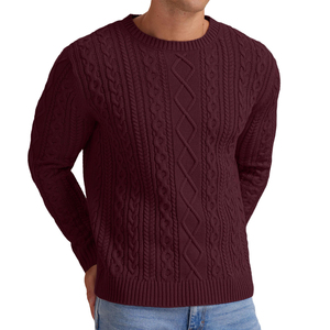 Wholesale Autumn Winter Casual Cotton Breathable Quick Dry Men Cotton Sweater Best Quality Customizable Men's Knitted Sweaters - Product Image 6
