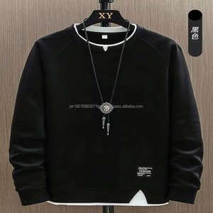 Meilleures ventes : T-shirt décontracté pour homme, doux, confortable, respirant, coupe classique, col rond, manches longues, couleur unie, écologique, double couche, printemps - Product Image 4