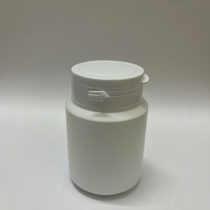 APS Easy Mold Durable Cylindrical Shape Flat Bottom HDPE <b>Plastic</b> Lightweight Medicine Chemical Liquid Tablet Bottle <b>Cap</b> - Product Image 2