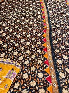 Colcha Kantha vintage cosida a mano, reversible, cubrecama Kantha indio. - Product Image 4