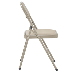 Eleganti Sedie Pieghevoli in Ferro e PVC, 6 Pezzi, Marrone Chiaro, per Convenzioni ed Esposizioni - Product Image 3