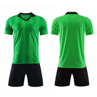 Tenue d'arbitre professionnelle pour hommes, ensemble maillot et short d'arbitre de football avec logo personnalisé, fournisseur en gros pour les jours de match