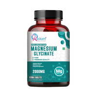 Fournisseur direct d'usine Raskam magnésium glycinate suppléments à base de plantes pour adultes stimule le système immunitaire et nettoie le foie