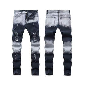 Jean décontracté pour homme avec logo personnalisé 2026 – Vêtements pour homme en gros - Product Image 1