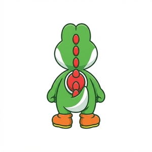 Patch thermocollant personnalisé de qualité supérieure, personnage Yoshi vert, en feutre non tissé gaufré 3D, pour cadeaux - Product Image 2
