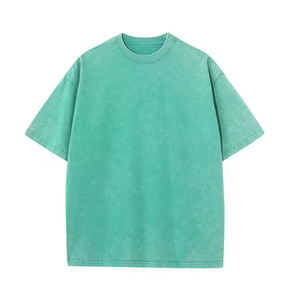 T-shirt personnalisé en gros, design sur mesure, délavé à l'acide, poids lourd, pour hommes, t-shirt unisexe de haute qualité - Product Image 6