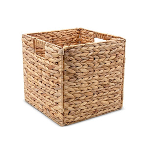 Panier pliable multifonctionnel pour organiser la maison, contenants à prix compétitif, paniers en jacinthe d'eau - Product Image 1