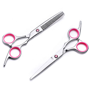 Professional Barber <b>Scissors</b> for Hairdressers-Stainless Steel Blades Plastic Handle Sharp Blade Thinning <b>Scissors</b> - Product Image 2