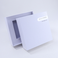 Boîte de présentation haut de gamme personnalisée pour soins de la peau, avec couvercle amovible minimaliste, structure rigide, insert découpé et logo en creux