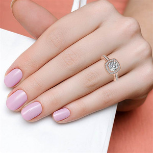 Anillo de Compromiso Gema Creative de Oro Sólido de 18k con Diamante Cultivado en Laboratorio de Corte Cojín, Certificado IGI, Oro Blanco/Amarillo/Rosa, Elegante - Product Image 5