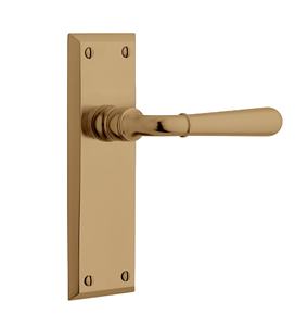 Elegante Tirador de Puerta Doble de Latón Dorado y Acero Inoxidable para Muebles del Hogar, Personalizable con Puerta de Pasaje y Privacidad - Product Image 1