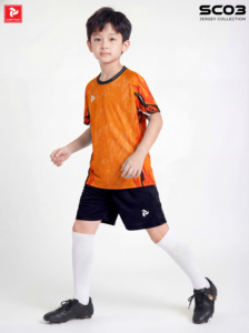Ensemble de maillots de football personnalisés pour enfants SC03, séchage rapide, respirant, uniforme de football pour jeunes, vêtements d'équipe, vente en gros OEM OD - Product Image 2