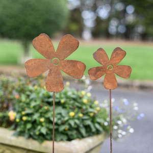 Piquets de jardin élégants en acier pour la décoration des allées de pelouse, résistants aux intempéries, supports pour plantes - Product Image 6