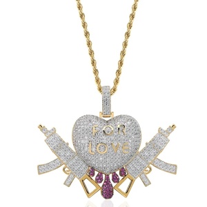 Collar con Colgante de Corazón Color Dorado, Cadena con Letra de Diamantes de Imitación, para Regalo o Uso Diario - Product Image 4