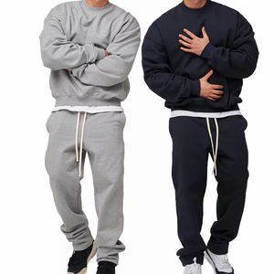 Men Sportswear Casual Hoodie <b>Jogger</b> Sets Wholesale 70% Cotton 30% <b>Polyester</b> Sweatshirts and Pants Tracksuits - Product Image 5