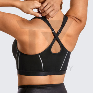 Soutien-gorge de sport personnalisé 2026 en tissu extensible respirant pour l'entraînement en salle et le fitness - Product Image 2