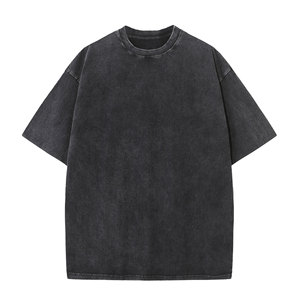 Camisetas Streetwear con Estampado DTG, Camiseta de Mezclilla Lisa, Tallas Grandes, Ropa para Hombre, Camiseta con Lavado Ácido, Camisetas Vintage Personalizadas para Hombre, Camisetas Extra Grandes - Product Image 4