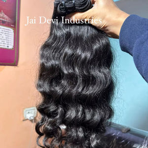 Extensions de cheveux naturels bouclés vierges Remy indiens, 105g, directement de l'usine - Product Image 5