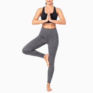 Women's Mid Waist Yoga Leggings Full Length Elastic Waist Workout Pants Customized Sports Warm Legging for Women - Product Image 6
