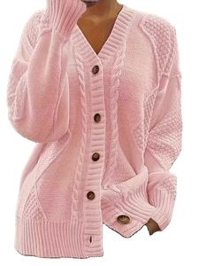 เสื้อสเวตเตอร์ผู้หญิงลำลอง ผ้าฝ้ายถัก คอวี แขนยาว ความยาวปกติ ซับในขนสัตว์สำหรับฤดูหนาว น้ำหนัก 260 กรัม ผลิตในบังกลาเทศ - Product Image 2