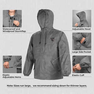 Traje Impermeable Cómodo y Transpirable, Nuevo Diseño 2026, Impresión de Logotipo Personalizado, Traje Impermeable para Hombre - Product Image 3